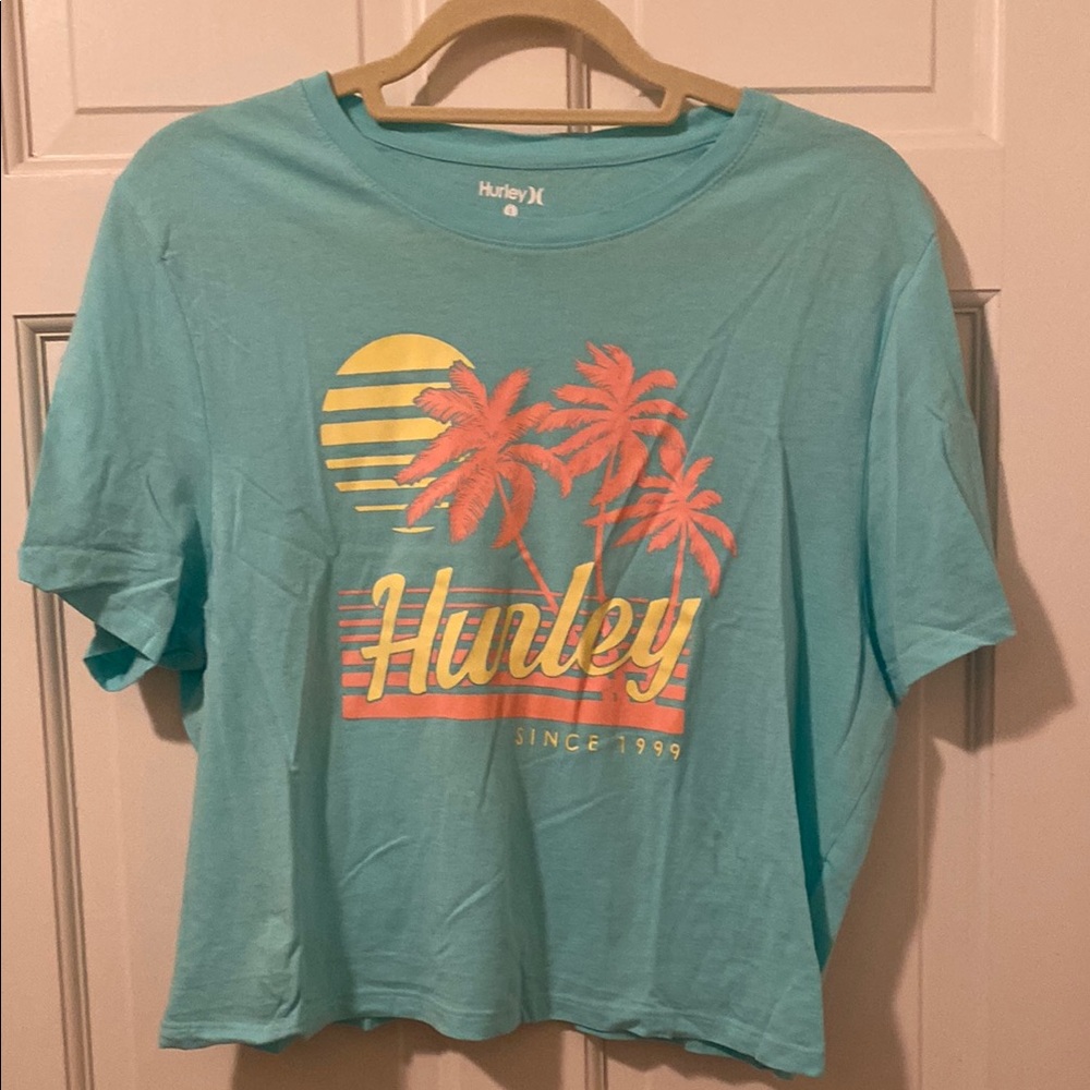 Hurley Aqua Palm Tree T-Shirt